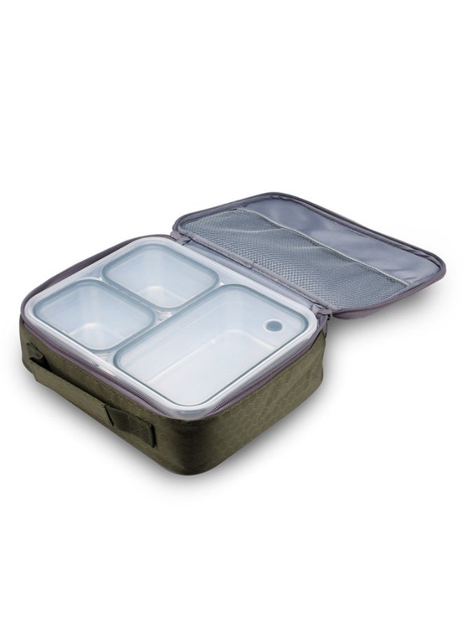 Beram Lunch Box for School – Premium 304 Stainless Steel Tiffin Box for Kids  Insulated Bento Lunchbox with Bag & Tableware 1260ML 3 Compartment Food Box  Leakproof BPA Free, Dishwasher Safe - Image 1